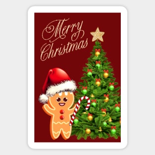 Christmas Gingerbread man Sticker